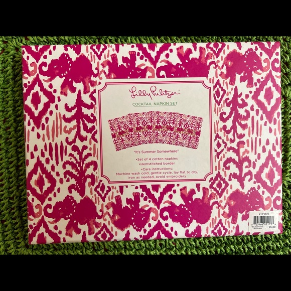 🛍🛍 LILLY PULITZER COCKTAIL NAPKIN SET 🛍🛍 - Picture 2 of 2
